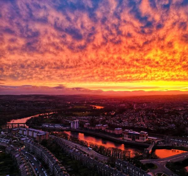 aberdeen warm sunset